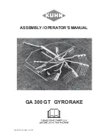 Preview for 1 page of KUHN GA 300 GT Assembly & Operators Manual