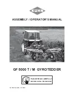 KUHN GF 5000 M Assembly And Operators Manual предпросмотр