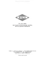 Preview for 48 page of KUHN GMD 600 Assembly & Operators Manual