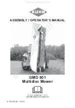 Preview for 1 page of KUHN GMD 801 Assembly & Operators Manual