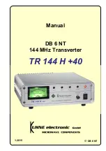 Предварительный просмотр 1 страницы Kuhne electronic TR 144 H +40 Manual