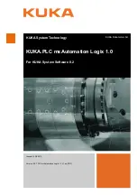 Предварительный просмотр 1 страницы Kuka KUKA.PLC mxAutomation Logix 1.0 Manual