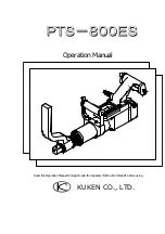 KUKEN PTS-800ES Operation Manual предпросмотр