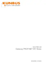 Kunbus PROFINET IRT Slave User Manual предпросмотр