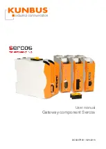 Kunbus Sercos Series User Manual предпросмотр