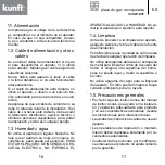 Предварительный просмотр 9 страницы Kunft GVH29-BUT Instruction Manual