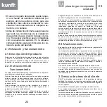 Предварительный просмотр 11 страницы Kunft GVH29-BUT Instruction Manual