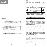 Предварительный просмотр 13 страницы Kunft GVH29-BUT Instruction Manual