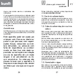 Предварительный просмотр 14 страницы Kunft GVH29-BUT Instruction Manual