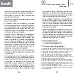 Предварительный просмотр 16 страницы Kunft GVH29-BUT Instruction Manual