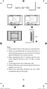 Предварительный просмотр 11 страницы Kunft K5128X22F Instruction Manual