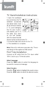 Предварительный просмотр 16 страницы Kunft K5128X22F Instruction Manual