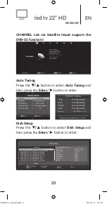 Предварительный просмотр 23 страницы Kunft K5128X22F Instruction Manual