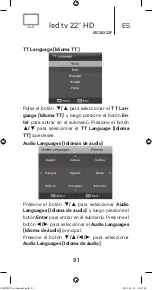 Предварительный просмотр 91 страницы Kunft K5128X22F Instruction Manual