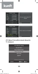 Предварительный просмотр 126 страницы Kunft K5128X22F Instruction Manual