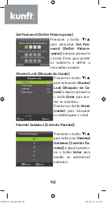 Предварительный просмотр 142 страницы Kunft K5128X22F Instruction Manual