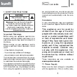 Предварительный просмотр 3 страницы Kunft KBCR3886 Instruction Manual