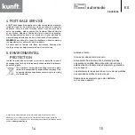 Предварительный просмотр 8 страницы Kunft KBCR3886 Instruction Manual