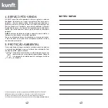 Предварительный просмотр 22 страницы Kunft KBCR3886 Instruction Manual