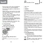 Предварительный просмотр 6 страницы Kunft KBF 2379 Instruction Manual