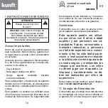 Предварительный просмотр 8 страницы Kunft KBF 2379 Instruction Manual