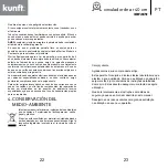 Предварительный просмотр 12 страницы Kunft KBF 2379 Instruction Manual