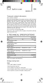 Предварительный просмотр 21 страницы Kunft KBIO3954 Instruction Manual