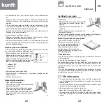 Предварительный просмотр 12 страницы Kunft KBIO4445 Instruction Manual