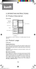 Предварительный просмотр 12 страницы Kunft KC3120 WH Instruction Manual