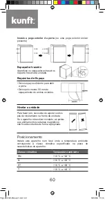 Предварительный просмотр 60 страницы Kunft KC3120 WH Instruction Manual