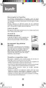 Предварительный просмотр 62 страницы Kunft KC3120 WH Instruction Manual