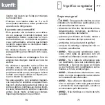 Preview for 36 page of Kunft KC6455 Instruction Manual