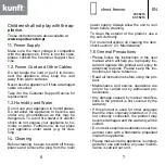 Предварительный просмотр 4 страницы Kunft KCF5215 Instruction Manual