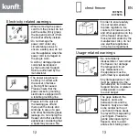 Предварительный просмотр 7 страницы Kunft KCF5215 Instruction Manual