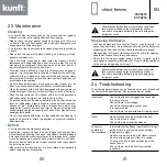 Предварительный просмотр 11 страницы Kunft KCF5215 Instruction Manual