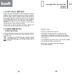 Предварительный просмотр 13 страницы Kunft KCF5215 Instruction Manual