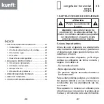 Предварительный просмотр 14 страницы Kunft KCF5215 Instruction Manual