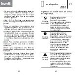 Предварительный просмотр 31 страницы Kunft KCF5215 Instruction Manual