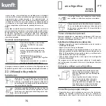 Предварительный просмотр 36 страницы Kunft KCF5215 Instruction Manual