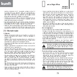 Предварительный просмотр 37 страницы Kunft KCF5215 Instruction Manual