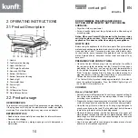 Предварительный просмотр 6 страницы Kunft KCG4794 Instruction Manual