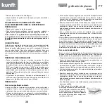 Предварительный просмотр 20 страницы Kunft KCG4794 Instruction Manual