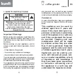 Предварительный просмотр 3 страницы Kunft KCG5414 Instruction Manual