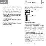 Предварительный просмотр 5 страницы Kunft KCG5414 Instruction Manual