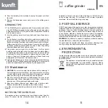 Предварительный просмотр 6 страницы Kunft KCG5414 Instruction Manual