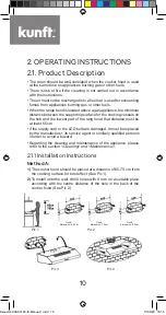 Предварительный просмотр 10 страницы Kunft KCHS3125 IX Instruction Manual