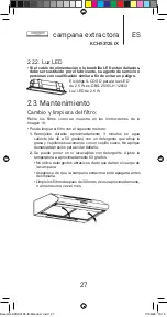 Предварительный просмотр 27 страницы Kunft KCHS3125 IX Instruction Manual