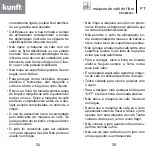 Предварительный просмотр 18 страницы Kunft KDCM5024 Instruction Manual