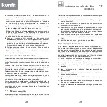 Предварительный просмотр 20 страницы Kunft KDCM5024 Instruction Manual