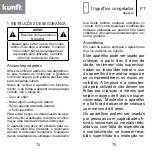 Предварительный просмотр 38 страницы Kunft KDD4870 Instruction Manual